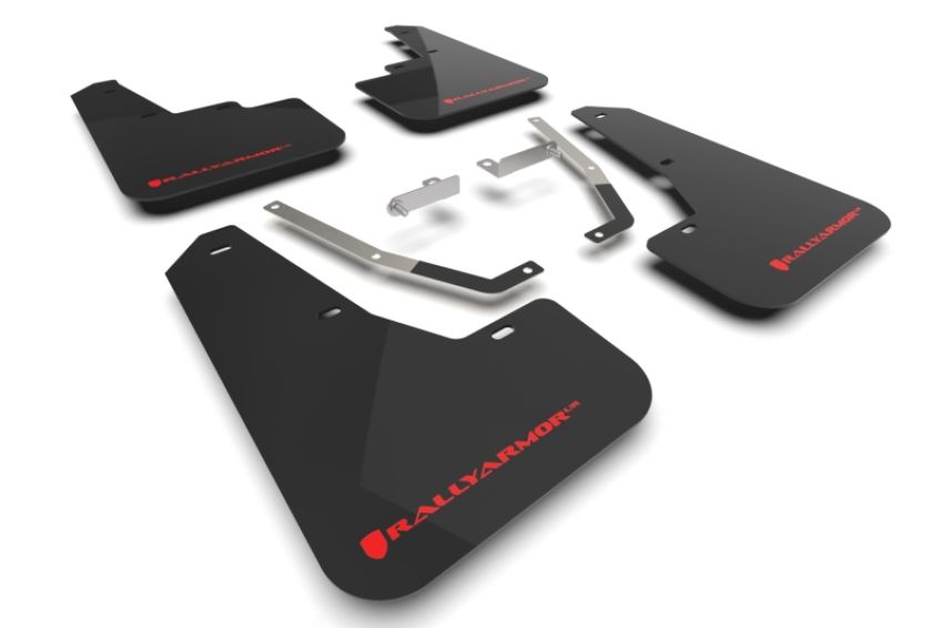 Rally Armor MF106-UR-BLK-RD Black Mud Flap/Red Logo