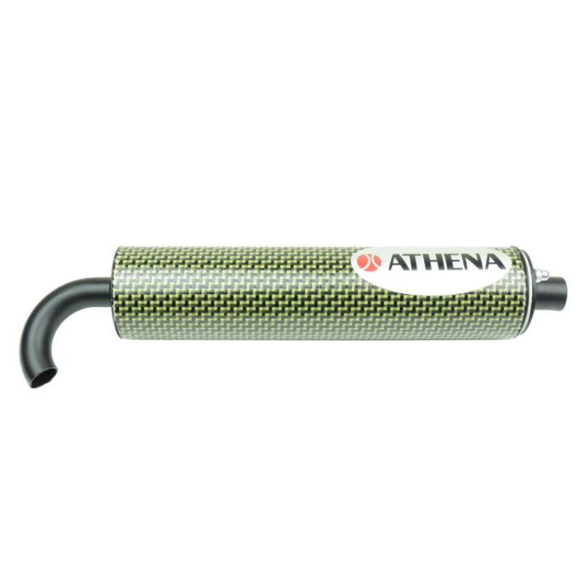 Athena S410000303002 Agrale 50 Carbon Silencer 60x250mm w/Internal Mouth Bore 20mm per 50-80cc