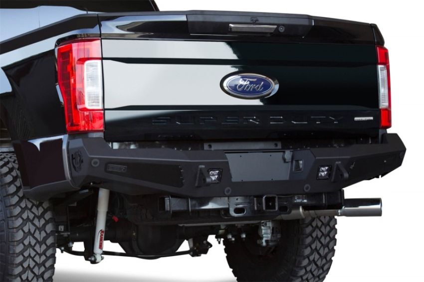 Addictive Desert Designs R167301280103 17-18 Ford F-250 HoneyBadger Rear Bumper w/ Backup Sensor Cutouts