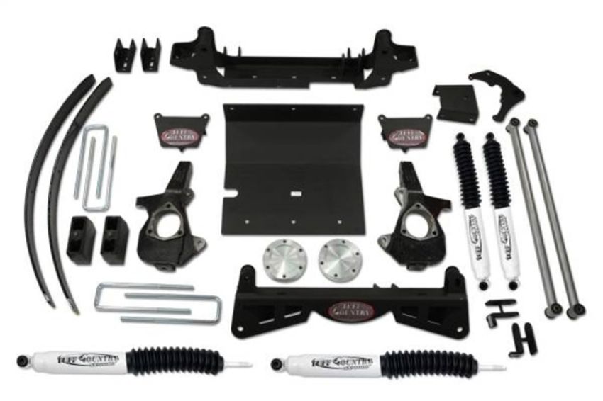 Tuff Country 16960KN 2006 Silverado 1500 4X4 6in Lift Kit (w/3pc Sub Frm w/o Fcty Air Ride Shocks SX8000)