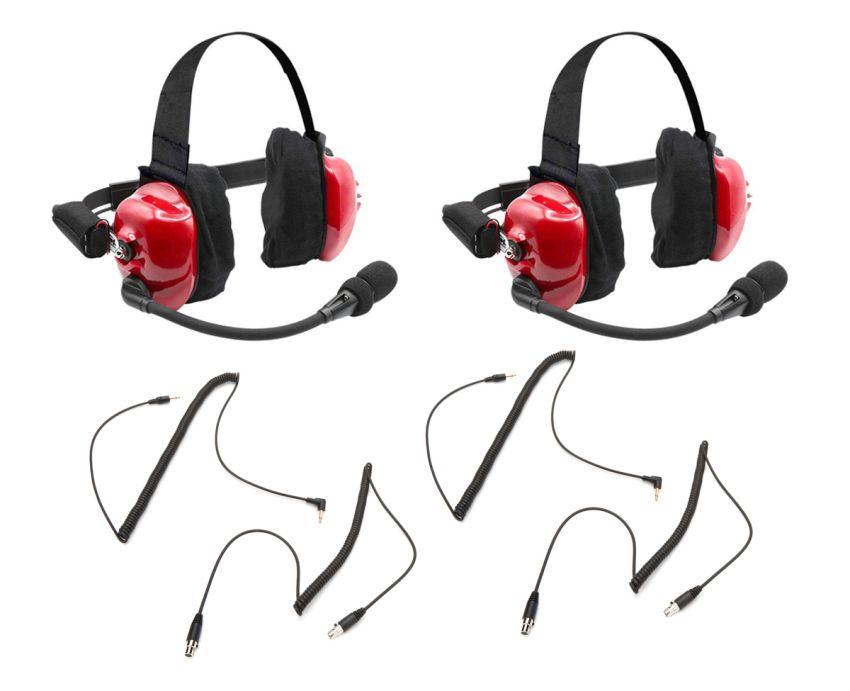 Rugged Radios H80-X2 H80 Track Talk Linkable Intercom Headsets - Bring The Conversation... NASCAR event
