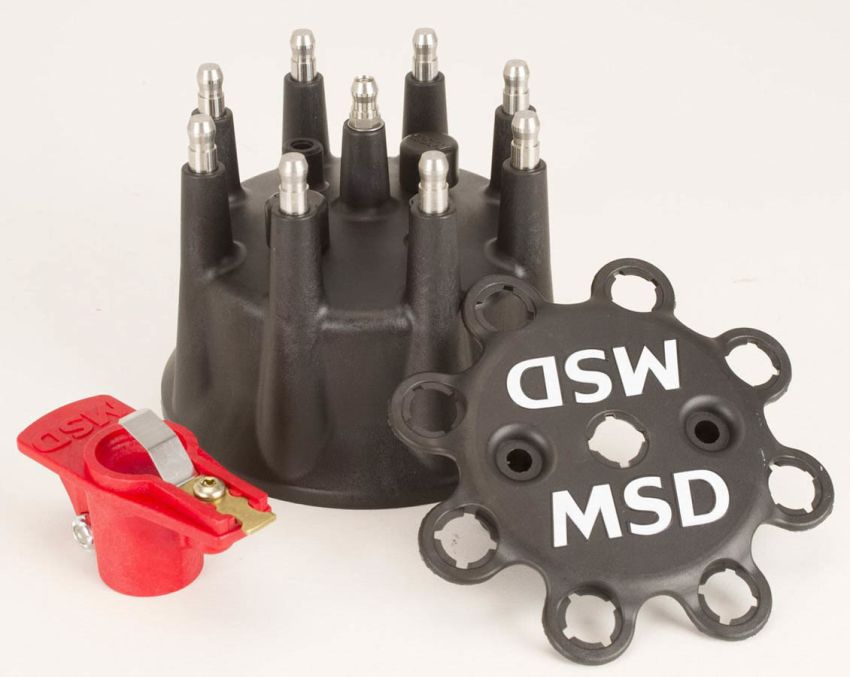 MSD IGNITION MSD79193 Cap & Rotor Kit Pro Mag Lite - Black