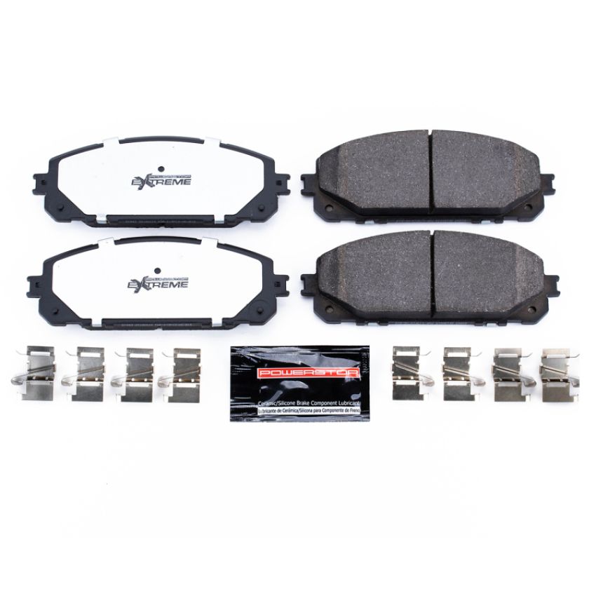 PowerStop Z36-1843 PowerStop - Z36 Truck and SUV Carbon-Fiber Ceramic Brake Pads with Hardware Kit