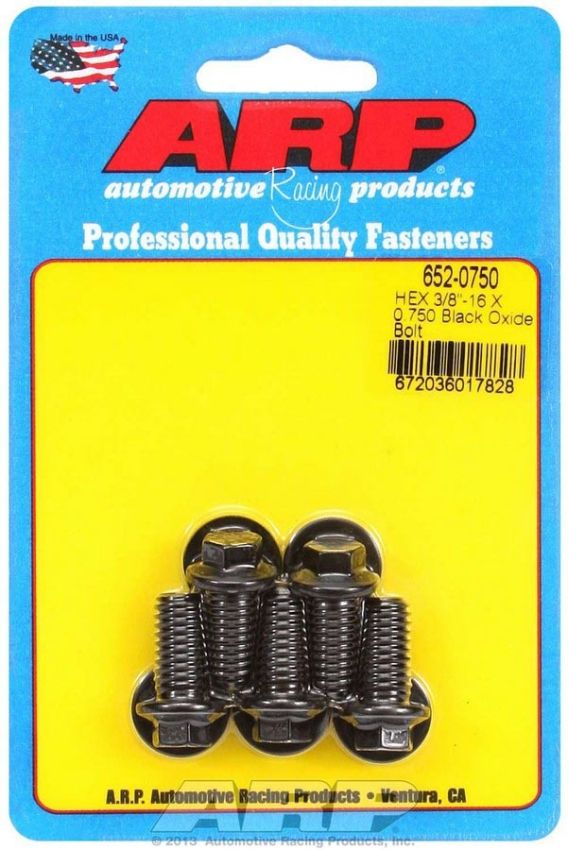 ARP ARP652-0750 Bolt Kit - 6pt. (5) 3/8-16 x .750