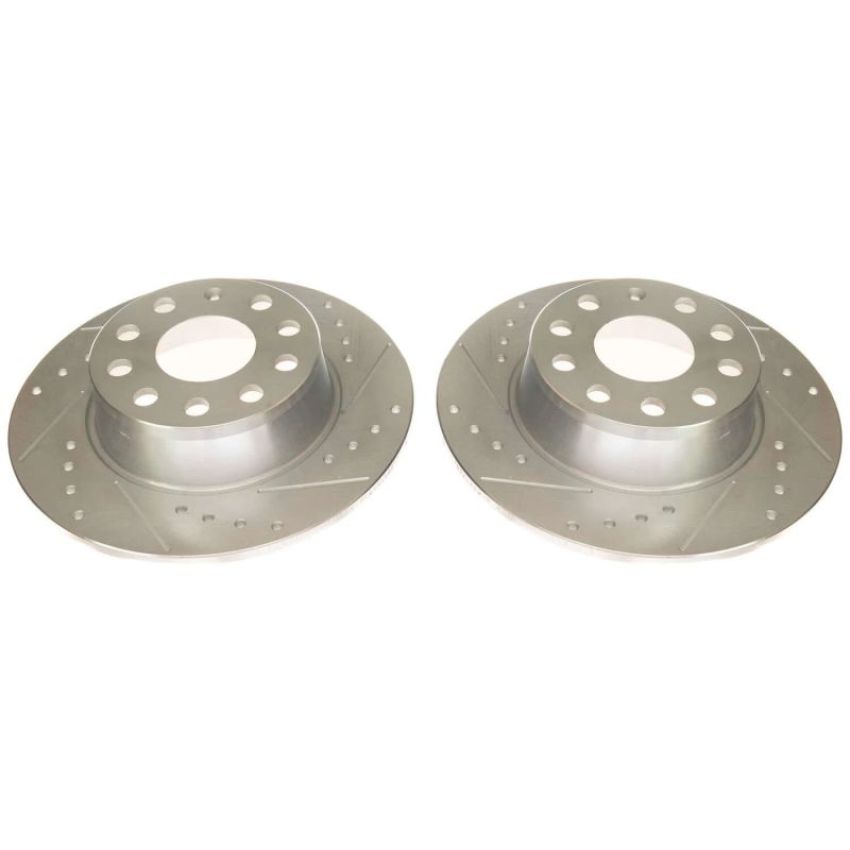 PowerStop EBR1697XPR PowerStop Evolution Performance Drilled, Slotted & Plated Brake Rotor Pair