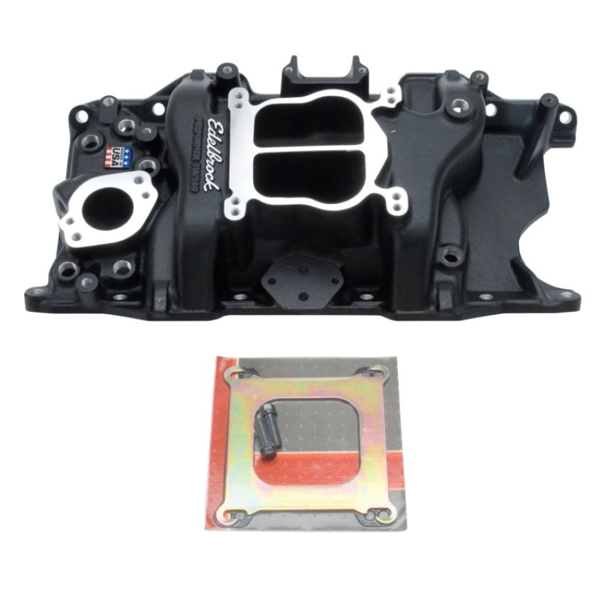EDELBROCK EDE21763 SBM Performer Manifold - 318/360 - Black