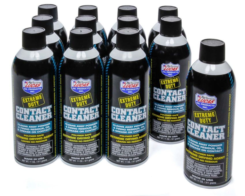 LUCAS OIL LUC10905-12 Extreme Duty Contact Cle aner Case 12 x 11 Ounce