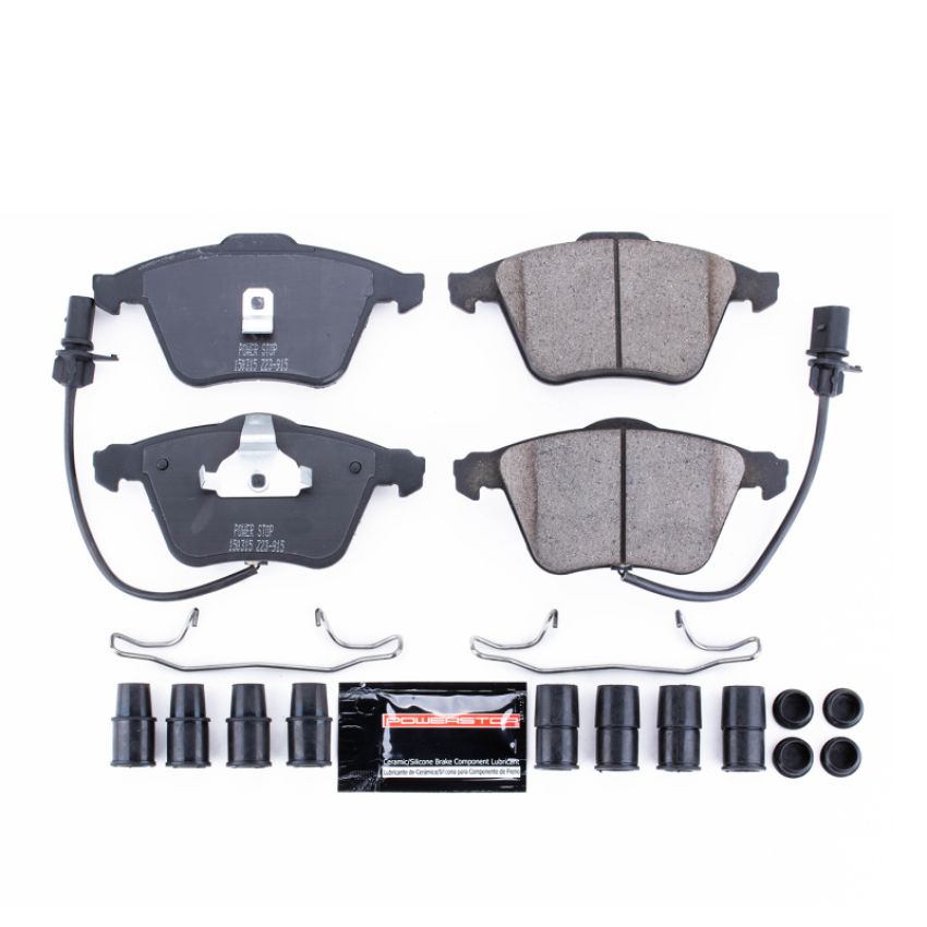 PowerStop Z23-915 PowerStop - Z23 Daily Driver Carbon-Fiber Ceramic Brake Pads with Hardware Kit