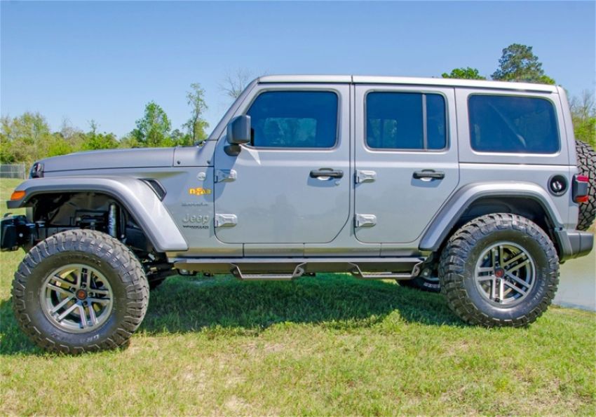 N-Fab PRJ1863-TX Predator Pro Step System 2018 Jeep Wrangler JL 4 Door SUV - Tex. Black