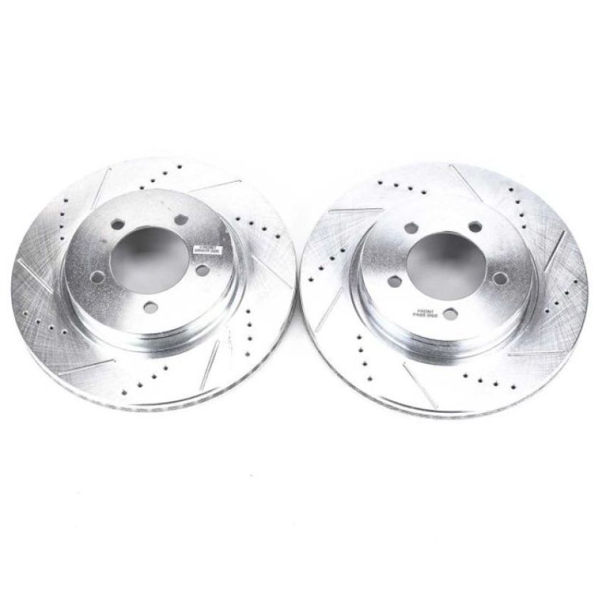 PowerStop AR8589XPR PowerStop Evolution Performance Drilled, Slotted & Plated Brake Rotor Pair