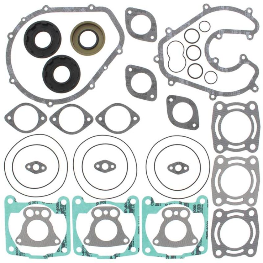 Vertex Pistons 611812 Vertex Gaskets 01-04 Polaris Genesis I Complete Gasket Kit w/ Oil Seals
