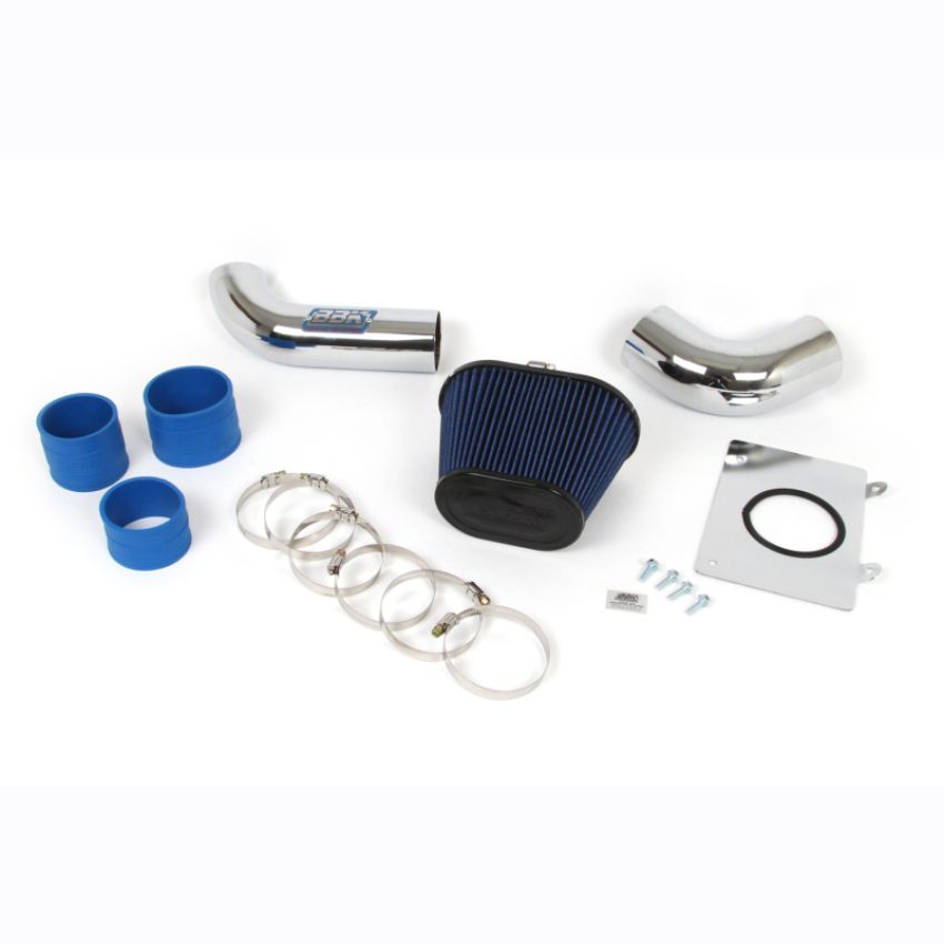 BBK Performance Parts 1557 1986-1993 MUSTANG 5.0 COLD AIR INTAKE - FENDERWELL STYLE (Powder Coated Chrome)