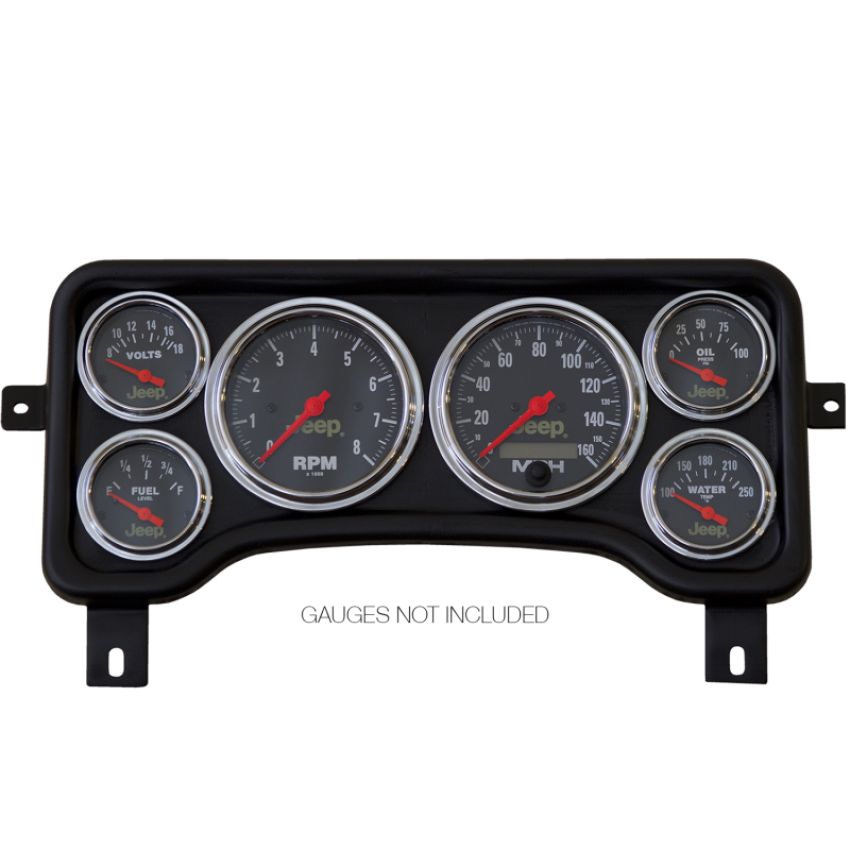 AutoMeter 5381 GAUGE MOUNT, DIRECT FIT DASH PANEL, 6 GAUGE (3 3/8