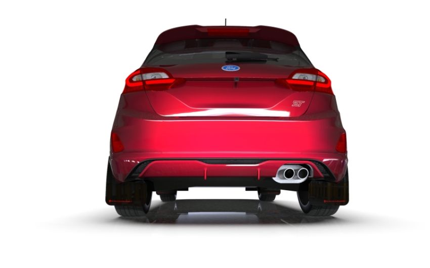 Rally Armor MF60-UR-BLK/RD Black Mud Flap/Red Logo