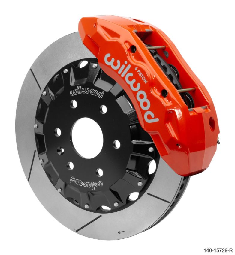 Wilwood 140-15729-R TX6R Big Brake Truck Front Brake Kit 16in Rotor Red w/ Lines 2019 Cadillac / Chevrolet / GMC
