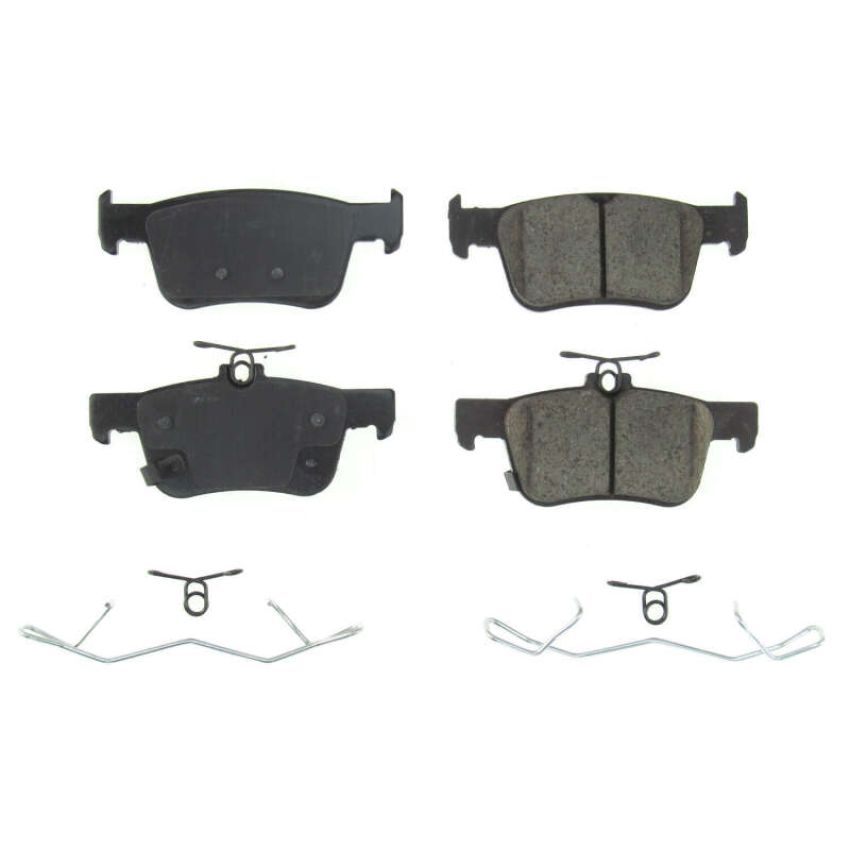 PowerStop 17-2102 PowerStop - Z17 Low-Dust Ceramic Brake Pads with Hardware