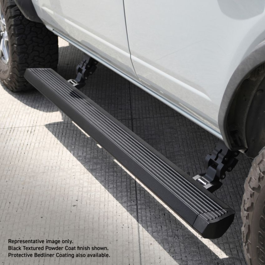 Go Rhino 20451687T RealTruck 20-24 Jeep Gladiator CC 4dr VoltStep Electric Running Board Kit - Bedliner Coating