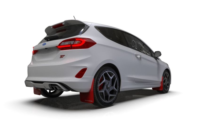 Rally Armor MF60-UR-RD/WH Red Mud Flap/White Logo