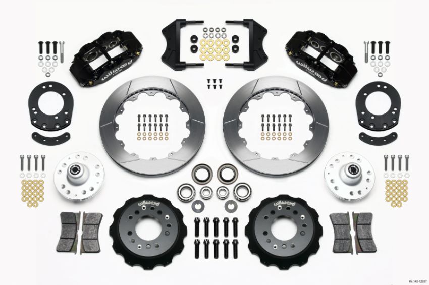Wilwood 140-12637 Narrow Superlite 6R Front Hub Kit 12.88in 1965-1969 Mustang Drum Spindle