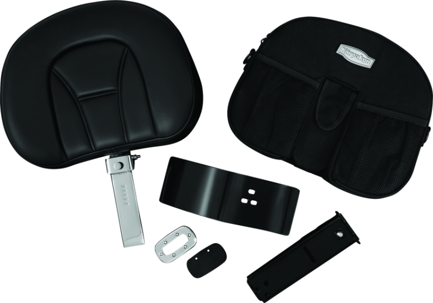 Kuryakyn 8931 Plug-N-Go Driver Backrest With Pouch
