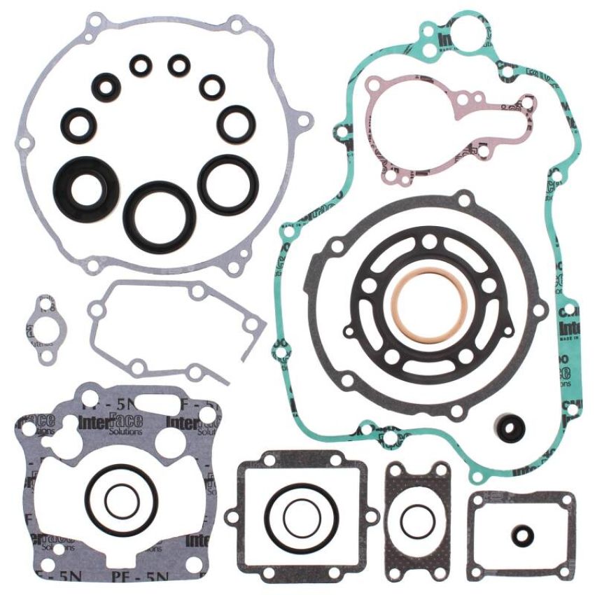 Vertex Pistons 811427 Vertex Gaskets 98-00 Kawasaki KX125 Complete Gasket Kit w/ Oil Seals
