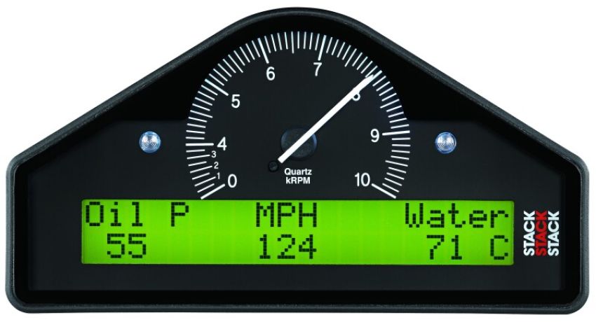 AutoMeter ST8916S-A Stack Multi-Function Dash Display Logger (MFD) 0-8K RPM - Black