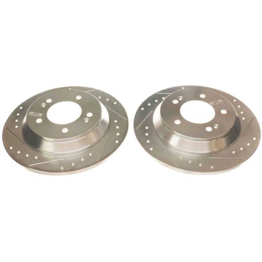 PowerStop JBR1776XPR PowerStop Evolution Performance Drilled, Slotted & Plated Brake Rotor Pair