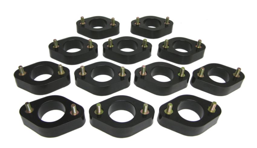 Prothane 1-116-BL 07+ Jeep Wrangler JK Body Spacer Kit - 1in Lift - Black