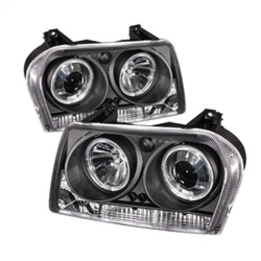 SPYDER 5009180 Projector Headlights - LED Halo - Black