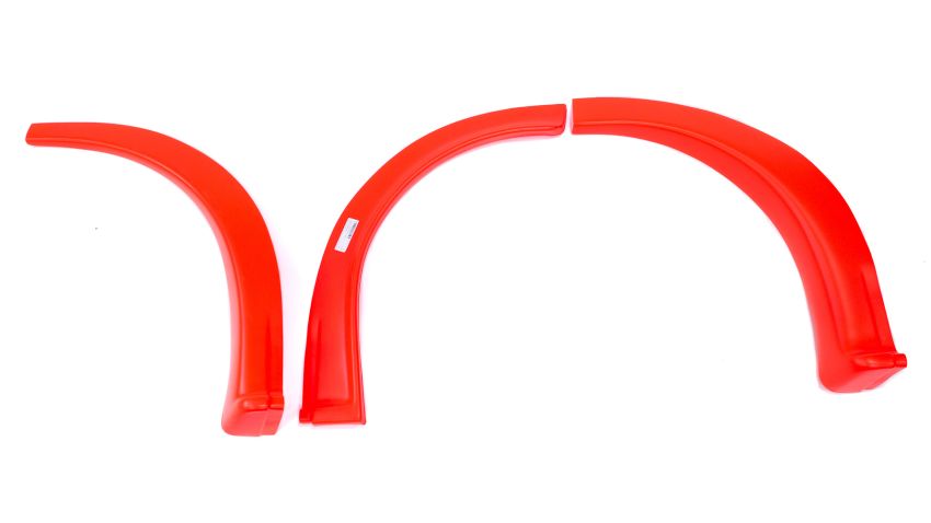 FIVESTAR FIV007-261-FRL MD3 Wheel Flares Dirt Fluorescent Red Left
