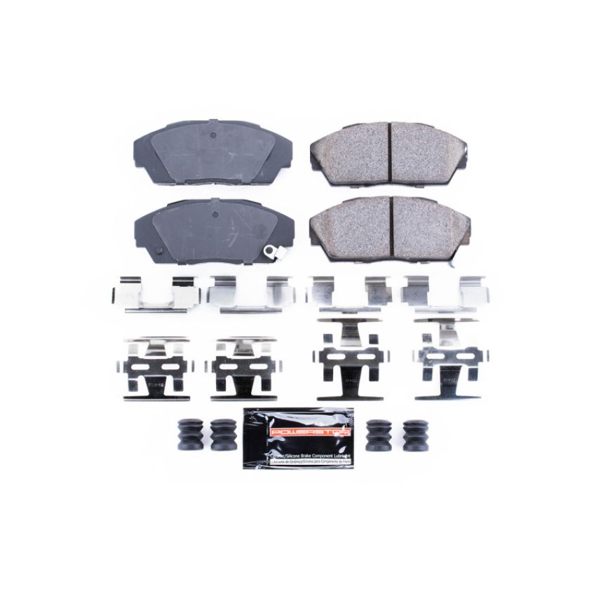 PowerStop Z23-341 PowerStop - Z23 Daily Driver Carbon-Fiber Ceramic Brake Pads with Hardware Kit