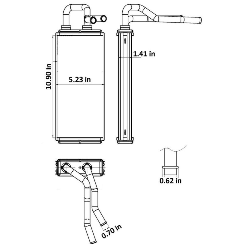 Reach International 18-12488 HVAC Heater Core