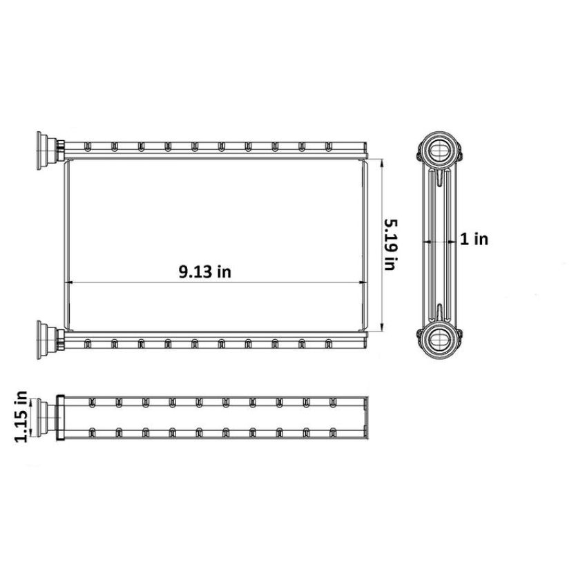 Reach International 18-12550 HVAC Heater Core