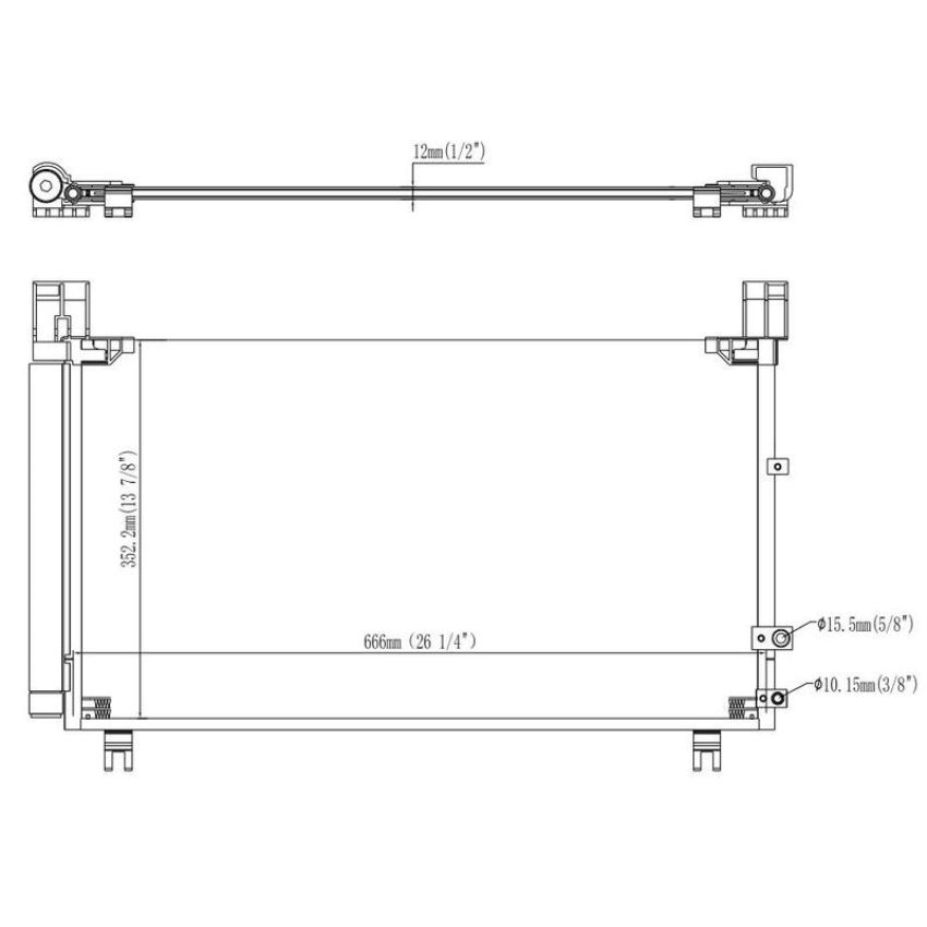 Reach International 31-30022 A/C Condenser