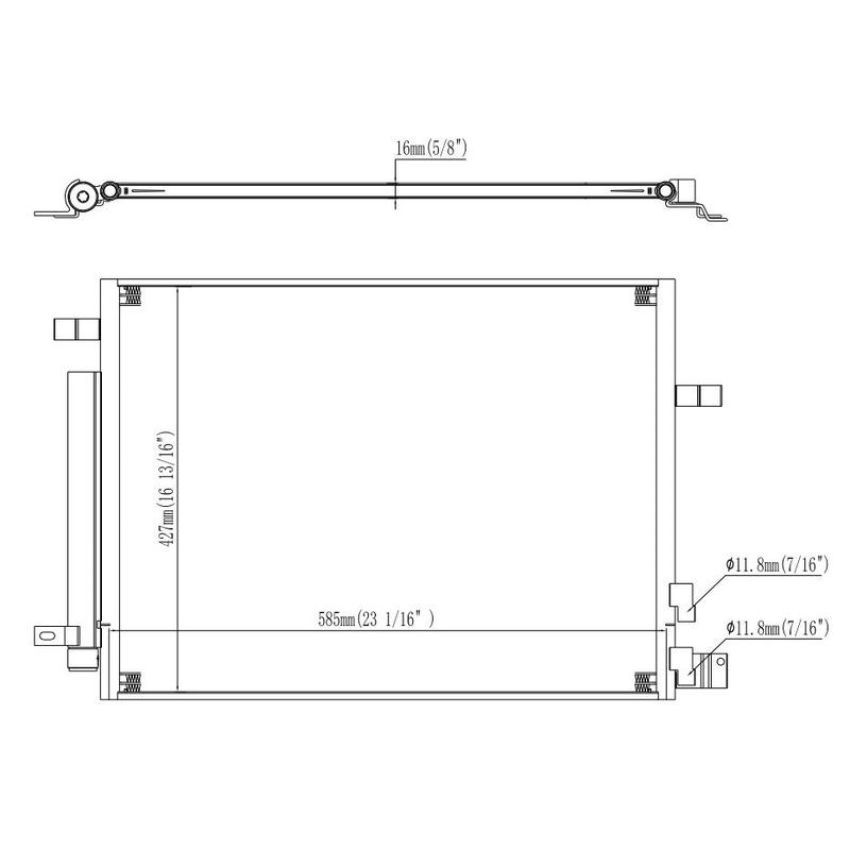 Reach International 31-30046 A/C Condenser