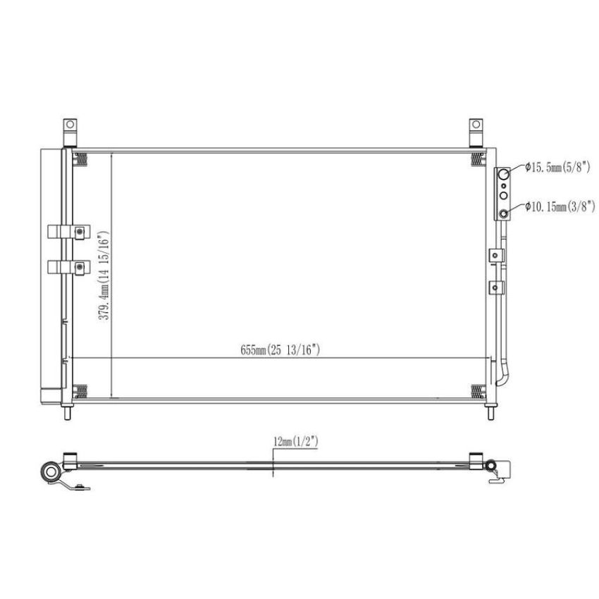 Reach International 31-30053 A/C Condenser