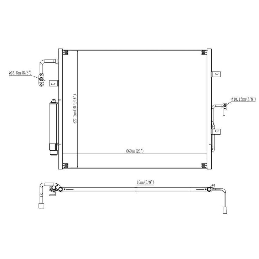 Reach International 31-30086 A/C Condenser