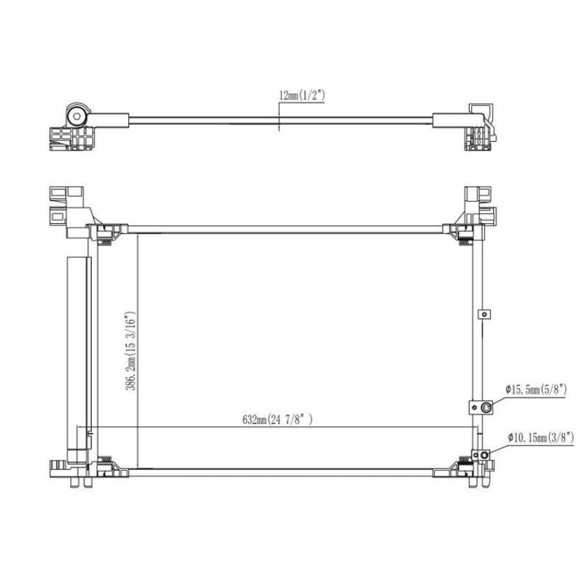 Reach International 31-30087 A/C Condenser