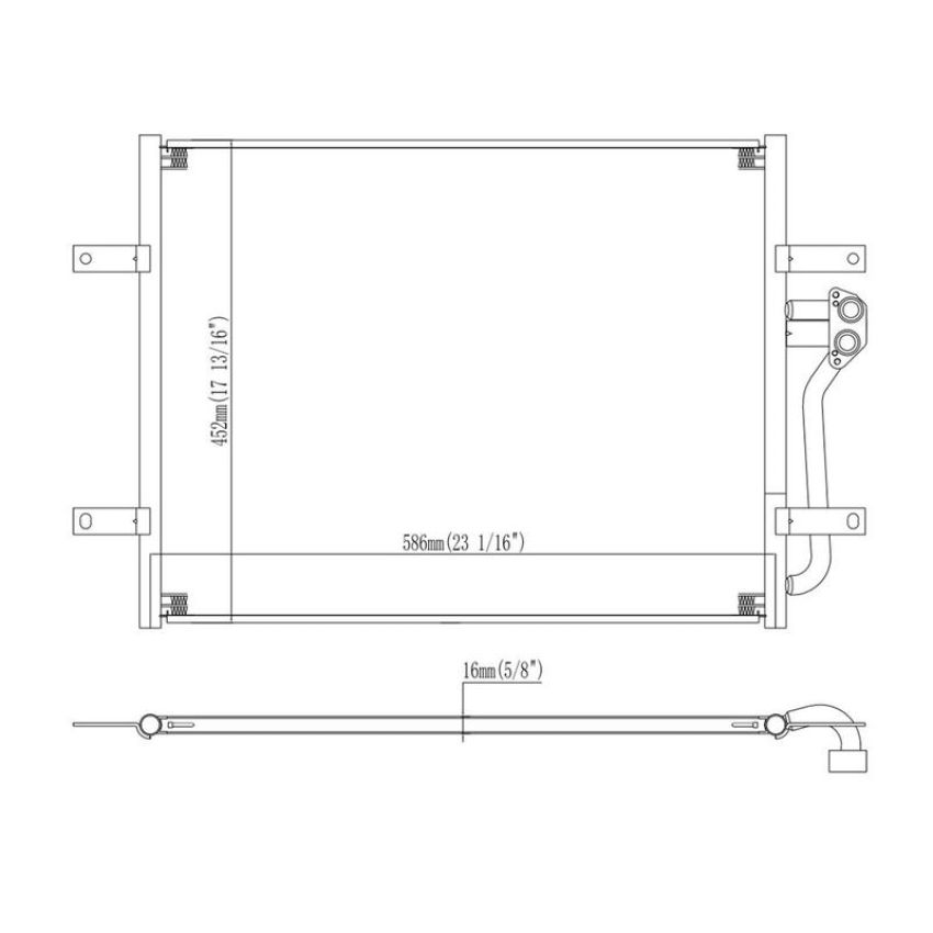 Reach International 31-30090 A/C Condenser