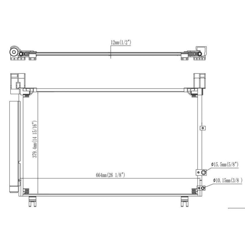 Reach International 31-30092 A/C Condenser
