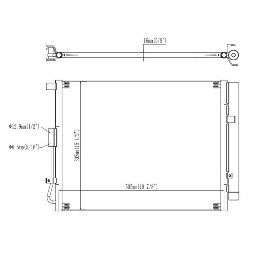 Reach International 31-30110 A/C Condenser