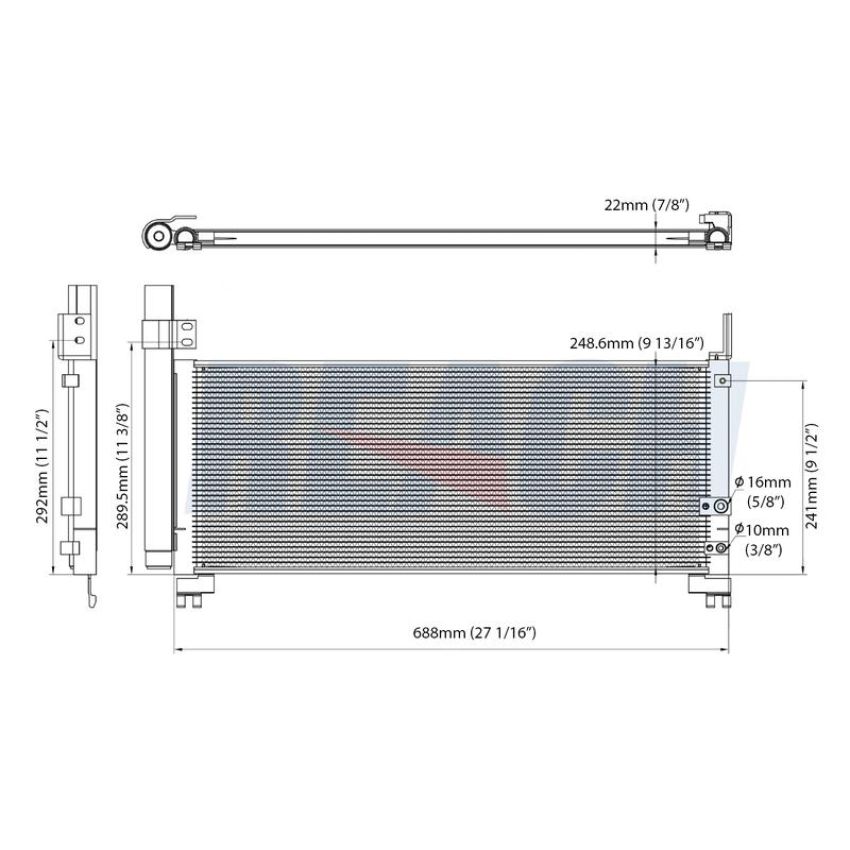 Reach International 31-30111 A/C Condenser