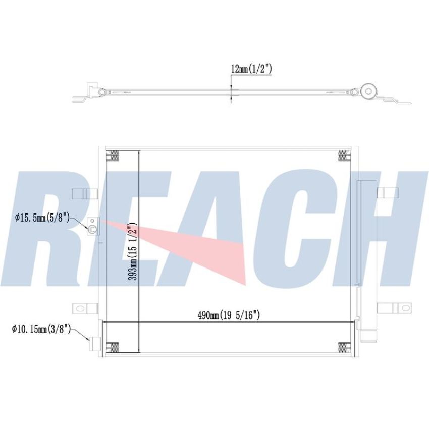 Reach International 31-30112 A/C Condenser