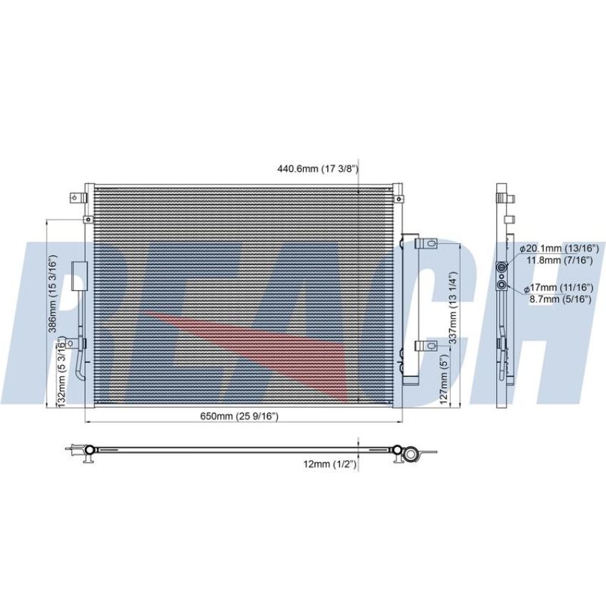 Reach International 31-30130 A/C Condenser
