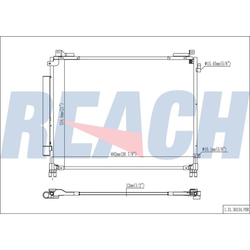 Reach International 31-30134 A/C Condenser