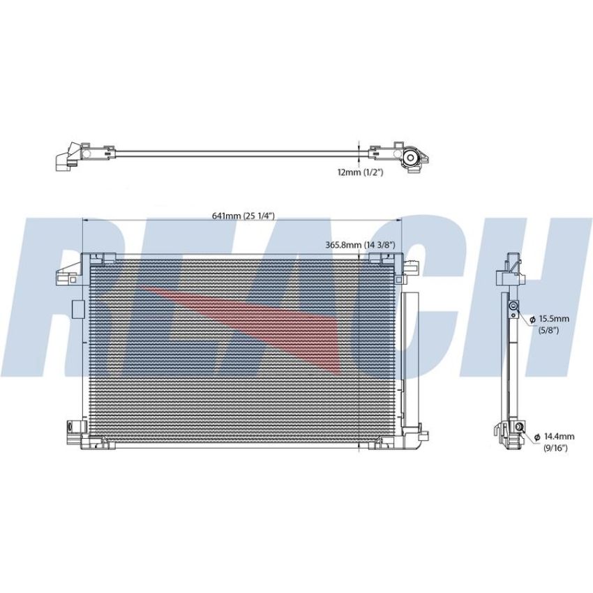 Reach International 31-30153 A/C Condenser