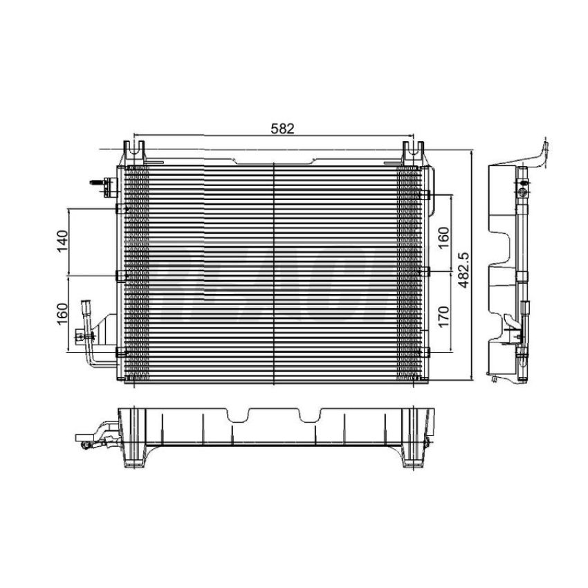 Reach International 31-3016 A/C Condenser
