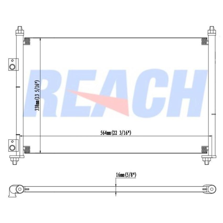 Reach International 31-3029 A/C Condenser
