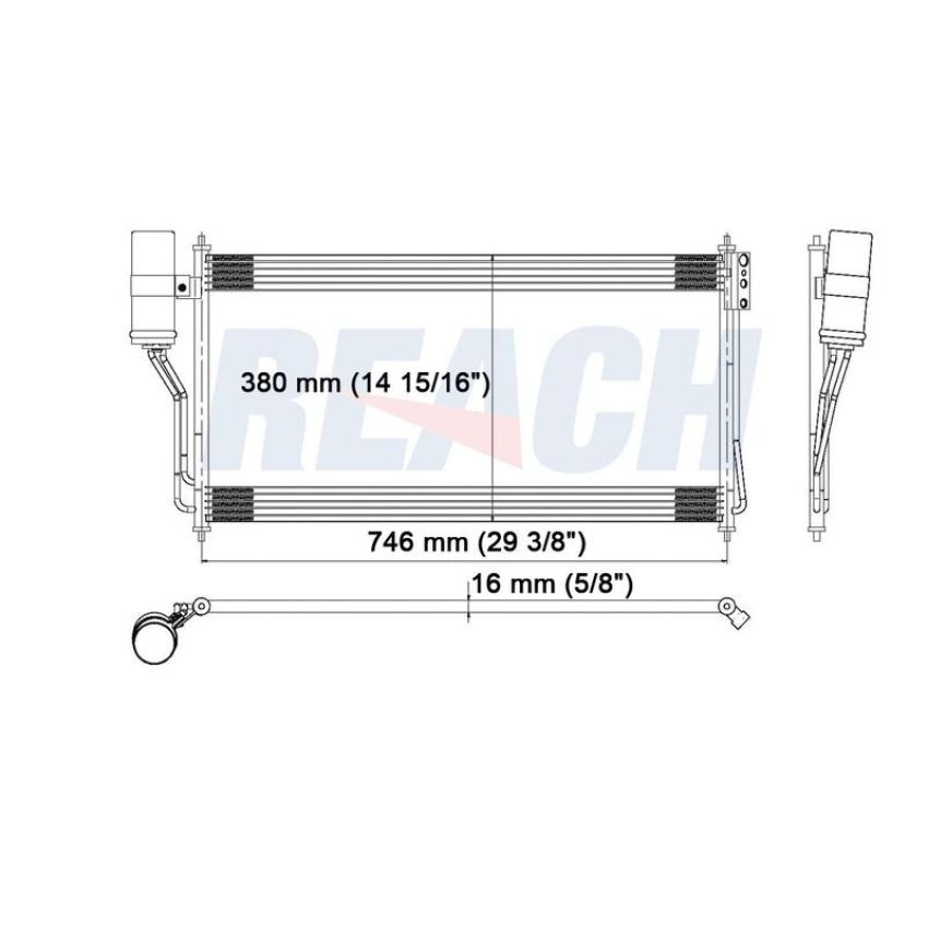 Reach International 31-3034 A/C Condenser
