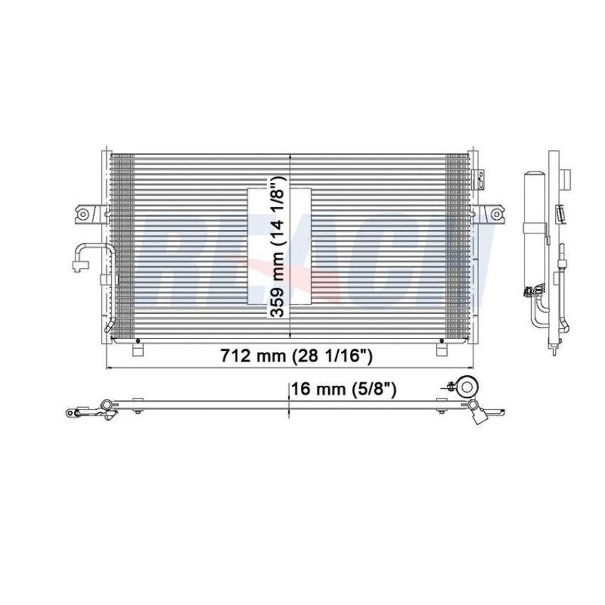 Reach International 31-3036 A/C Condenser